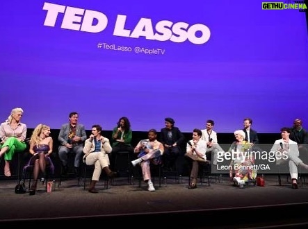 Stephen Manas Instagram - Fantastic moment For Your Consideration Considérez nous 🙏 (sounds terrible in french ..) The missing ones were with us in spirits 🕉️☯️ Stylist @philippeuter @theonly.agency Mua @najamil_makeup Brand @johnvarvatos . . . #tedlasso #tedlassoemmys #richmondtillwedie #tedlassocrew #stephenmanas #richardmontlaur Los Angeles, California