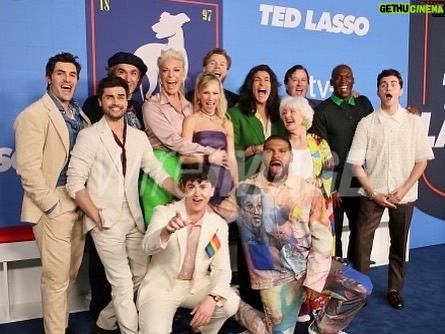 Stephen Manas Instagram - Fantastic moment For Your Consideration Considérez nous 🙏 (sounds terrible in french ..) The missing ones were with us in spirits 🕉️☯️ Stylist @philippeuter @theonly.agency Mua @najamil_makeup Brand @johnvarvatos . . . #tedlasso #tedlassoemmys #richmondtillwedie #tedlassocrew #stephenmanas #richardmontlaur Los Angeles, California