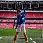 Stephen Manas Instagram - Ted Lasso Finale Part 2 s02 I know (thanks to Ted) it is not the same Wembley, but the idea is here 😅 Memories of season 2 Ours and yours 🙂🙏 . . . #TedLassoFamily #lovemyfamily #AFCRichemond #StephenManas #richardmontlaur #richmondtillwedie #season2tedlasso #tedlassobts #Memories #tedlasso @appletv @canalplus #believe #freddiemercury #queenwembley #wembley London, United Kingdom