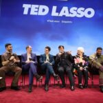 Stephen Manas Instagram - Ted Lasso moments are always a pleasure .. ☺️❤️ Thank you all so much for coming and thank you @appletv for this great event ☯️ Big thanks for the touch of style @jschuck Brand : @johnvarvatos MUA : @najamil_makeup Publicis : @teamportrait @bayvuegirl ❤️ @alainvangoethem @luckystar_international . . . #tedlassonight #stephenmanas #afcrichmond #JasonSudeikis #BillLawrence #joekelly #frenchactor #tedlassomemory Los Angeles, California