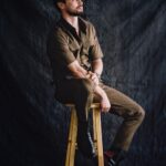 Stephen Manas Instagram - Few min before #tedlasso premiere 🙏 📷 @christopherbrownphotos Stylist @philippeuter Brand @grayscaleic @jb_rautureau @omega #shooting #fashion Los Angeles, California