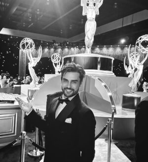 Stephen Manas Instagram - Just had my first Emmy experience – a surreal night filled with gratitude 

Made possible thanks to the incredible team behind #TedLasso who worked so hard for all those years, and thanks to everyone who made that Emmys night unforgettable

Last but not least, thanks to all the viewers, your support means the world to us 🙃

Love you TedLasso Family 
Thank you all, @jason_sudeikis 🙏 ❤️

Huge thanks to :
@vincentdepaul12 
@luckystar_international 
Stylist : @philippeuter 
To all the press for the wonderful 📸
@grayscaleic 
@stylepr 
@louboutinworld 
@ikebehar 
@audemarspiguet 
.
.
.
 #Emmys2024 #GratefulHeart #TedLassoMagic #DreamsRealized #SpiritualJourney #tedlasso