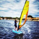 Stephen Manas Instagram - New age New look New (fake) grey hair And New Sport . . . . #plancheavoile #sailbord #windsurfing #sunfreckles #silverhairdontcare Port Leucate