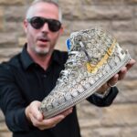 Steve Blackman Instagram - Another amazing one from Dan @watchpartsmotorcycles Jordan 1s.