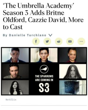 Steve Blackman Instagram - So excited to announce these amazing people for S3!!@umbrellaacad @umbrellaacademylat @netflix