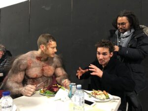 Steve Blackman Instagram - Leave me alone! I’m eating! @umbrellaacad @netflix