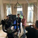 Steve Blackman Instagram - Robert @rozzymikes getting ready to “levitate” with a little help from @justinmin. @umbrellaacad @netflix