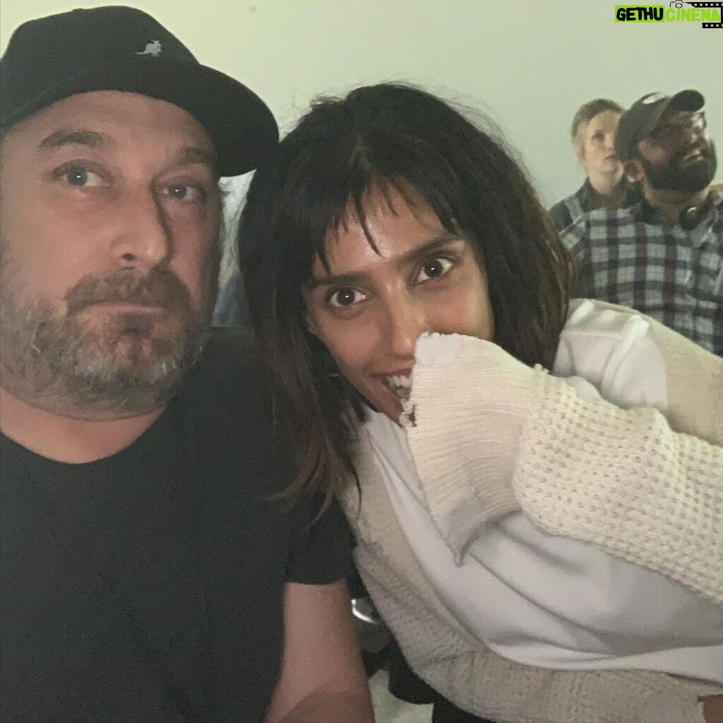 Steve Blackman Instagram - The amazing @rituarya first day of shooting at an abandoned mental hospital. It was clearly a lot of fun (this shot didn’t make the final cut!) @umbrellaacad @netflix @castanedawong
