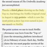 Steve Blackman Instagram – RECORD BREAKING!!! So proud of this team. @umbrellaacad @netflix