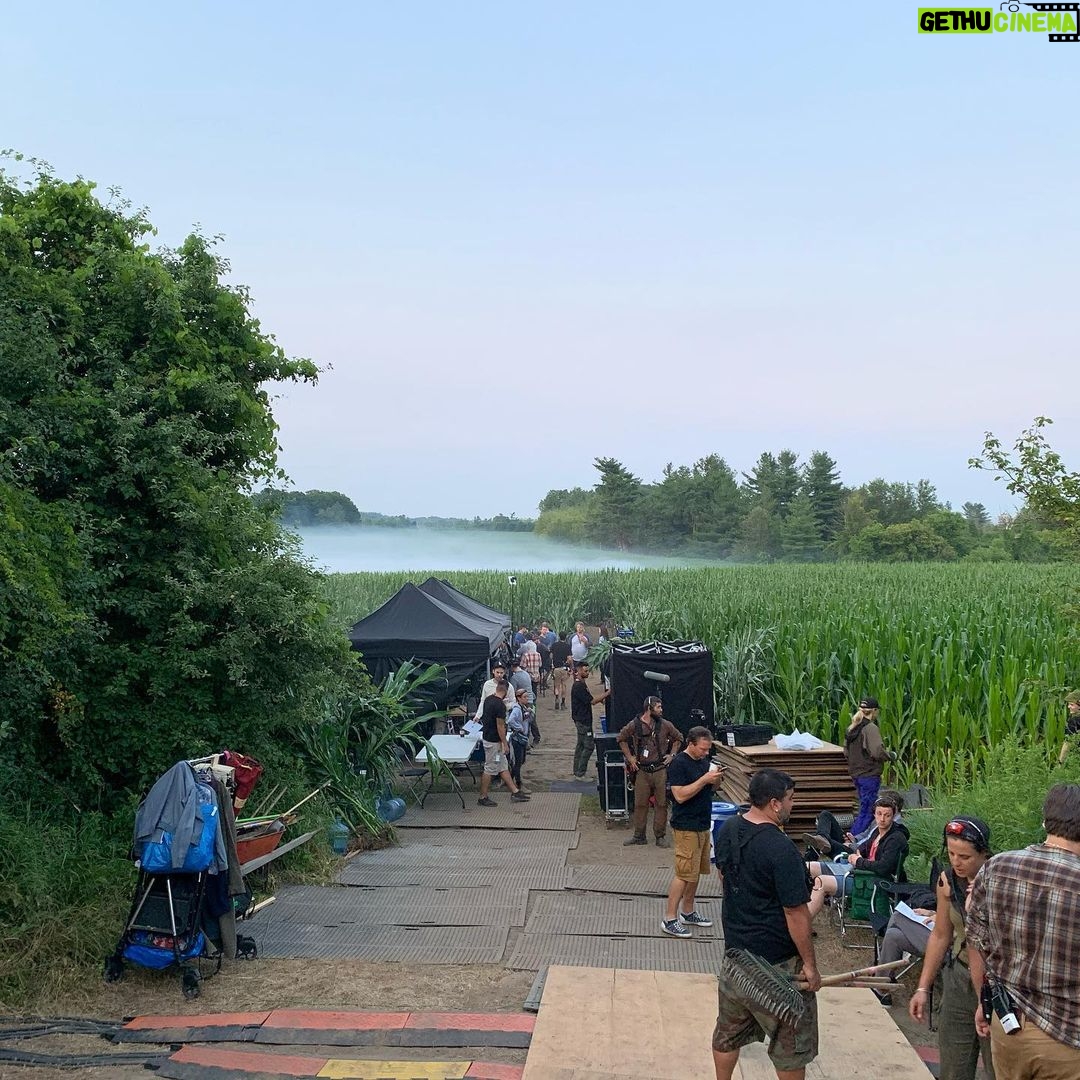 Steve Blackman Instagram - Getting ready for @ellenpage to run through our corn field grown just for this shoot (when we were done, corn was turned into feed. Nothing was wasted!) @umbrellaacad @netflix