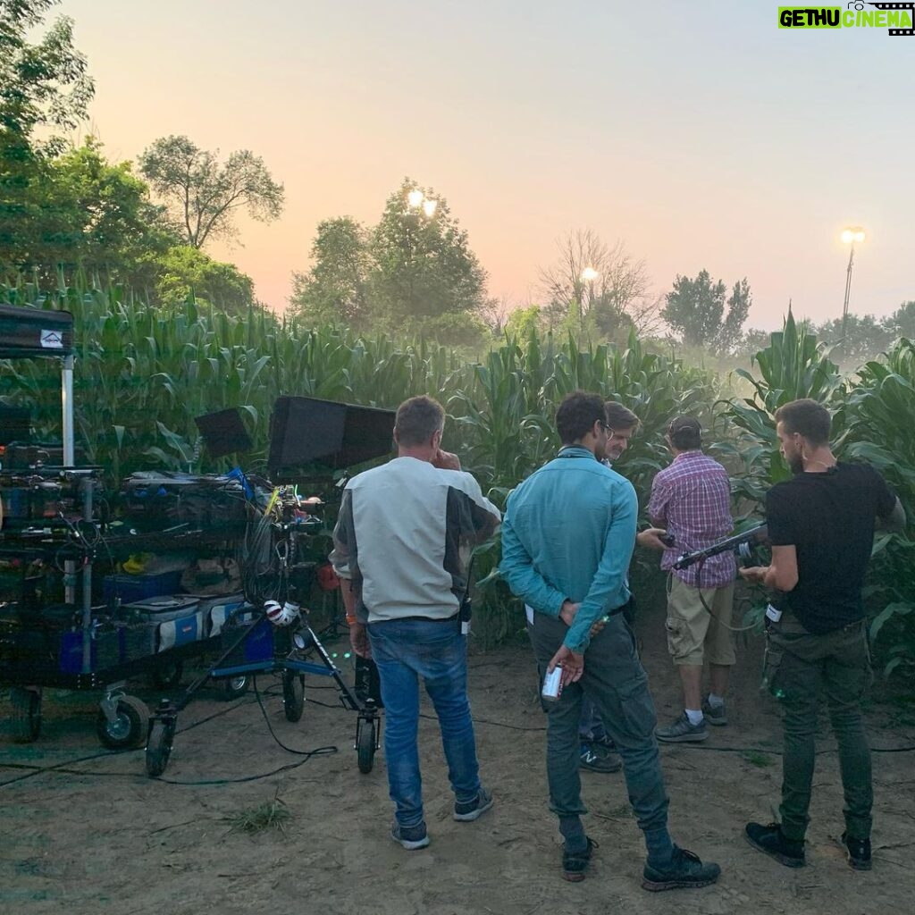 Steve Blackman Instagram - Getting ready for @ellenpage to run through our corn field grown just for this shoot (when we were done, corn was turned into feed. Nothing was wasted!) @umbrellaacad @netflix