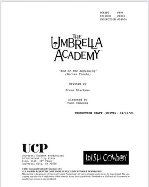 Steve Blackman Instagram - Last line written… @umbrellaacad @netflix @darkhorsecomics #taketwo