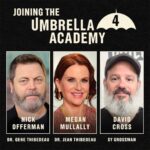 Steve Blackman Instagram – The Umbrella Academy family is getting even bigger: welcome Nick Offerman, Megan Mullally and David Cross to the cast in the final season! @umbrellaacad @netflix @netflixgeeked