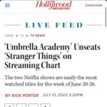 Steve Blackman Instagram - BEST fans in the world, thank you!!! @umbrellaacad @netflix