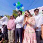 Subhashree Rayaguru Instagram - Thank you Rajamundry for so much Love❤️❤️❤️ Thank you Honourable @marganibharatofficial garu for inviting to Haritha Yuvatha Go Green Challenge! 🌱 🪴 💚 So grateful!💖 Outfit @yamini_vanga Jewellery @fashioncurvee #rajamundry #bharatram #subbu #subhashree #biggboss7 #harithayuvatha