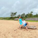 Sugandha Mishra Instagram - 💙🤍Us 💙🤍 #swipeleft . . . #momtobe #babyonboard #love #blessed #vibe #babymoon #goa #sugandhamishra #drsanketbhosale