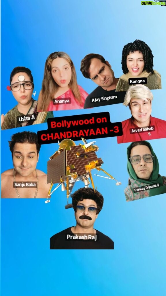 Sugandha Mishra Instagram - Bollywood about CHANDRAYAAN 3 😂😂😂 #lol #comedy #sanketbhosale #drsanketbhosale #sugandhamishra #bollywood #actors #chandrayaan3 #mimicry #funny #trending