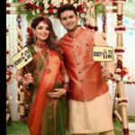 Sugandha Mishra Instagram - ❤️Celebrating the upcoming arrival of our little one..Our Baby Shower in a Maharashtrian Traditional Way (dohale jevan) followed by all the customs .. Oti Bharan ,Pooja 🙏🏻and fun rituals like 🍪Barfi Peda Rasam, Name Suggestions by all the Guests, Bow & Arrow (Teer Kaman),🏹 Cake Cutting🎂,Fun games like Diaper Changing 🍼etc. #SWIPELEFT P.S : ❤️we loved performing on a Special Song🎤 Specially Made by us for our lil one which was written & Composed by Sugandha and Sung by both of us ( we will soon share it) . Feeling overwhelmed and blessed to be loved by so many amazing people 🙏🏻😍 Thanks All for Showering Love & Blessings as Always 🙏🏻💐😇 . . #swipeleft #babyshower #dohalejevan #paithanisaree #floraljewellery #godhbharai #maharashtrianbabyshower #celebration #fun #sugandhamishra #drsanketbhosale #momtobe #blessed #paithani #paithanisaree Iskon Temple, Juhu