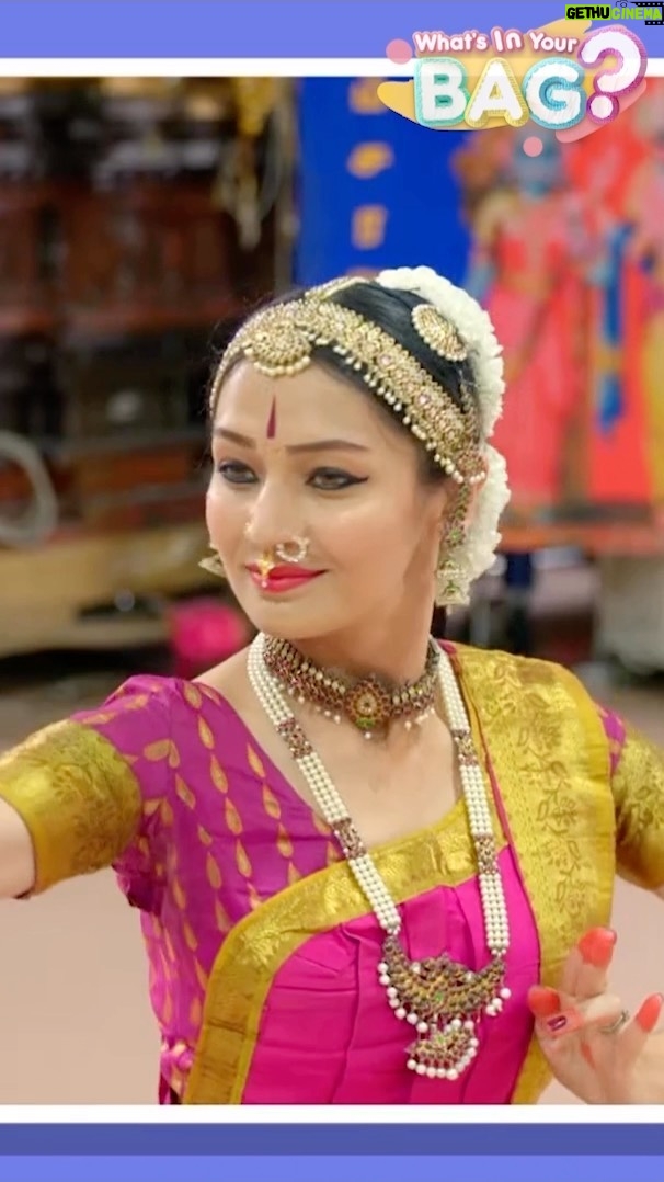 Suhani Dhanki Instagram - What’s In Your Bag? CBeebies | Bharatanatyam Dancer Suhani @suhani8 performs the oldest Indian classical dance forms, called Bharathanatyam. It is incredibly expressive, but what are those beautiful things that she keeps in her bag? Watch the brand new episode of What’s in Your Bag? Exclusive to @cbeebieshq - 10:40am on CBeebies and right now on the BBC iPlayer 🎵by @basement_jaxx 🎙from @nadiyajhussain