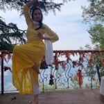 Suhani Dhanki Instagram - Atop the peaceful and serene Mukteshwar Mahadev Temple, located at the peak of the Kumaon Hills in Uttarakhand, where it is believed that the 5500 year old Shiva linga was built and worshipped by the Pandavas during their exile. Mukteshwar is also so called because it is believed that Shiva slayed a demon here but also gave him liberation. The trek to the temple is a journey full of history, and one immerses into the spirituality and shraddha of thousands of devotees while soaking in a breathtaking view. I can still feel the calmness from there. We did a road trip across Uttarakhand - there is so much diversity in the terrain and each district has so much beauty to offer. I'm absolutely in love with how they've maintained the dense forests and hills while developing the area around and building great roads. #Mahadev #Shiva #Mukteshwar Uttarakhand #IndianClassicalDance Mukteshwar, Uttarakhand
