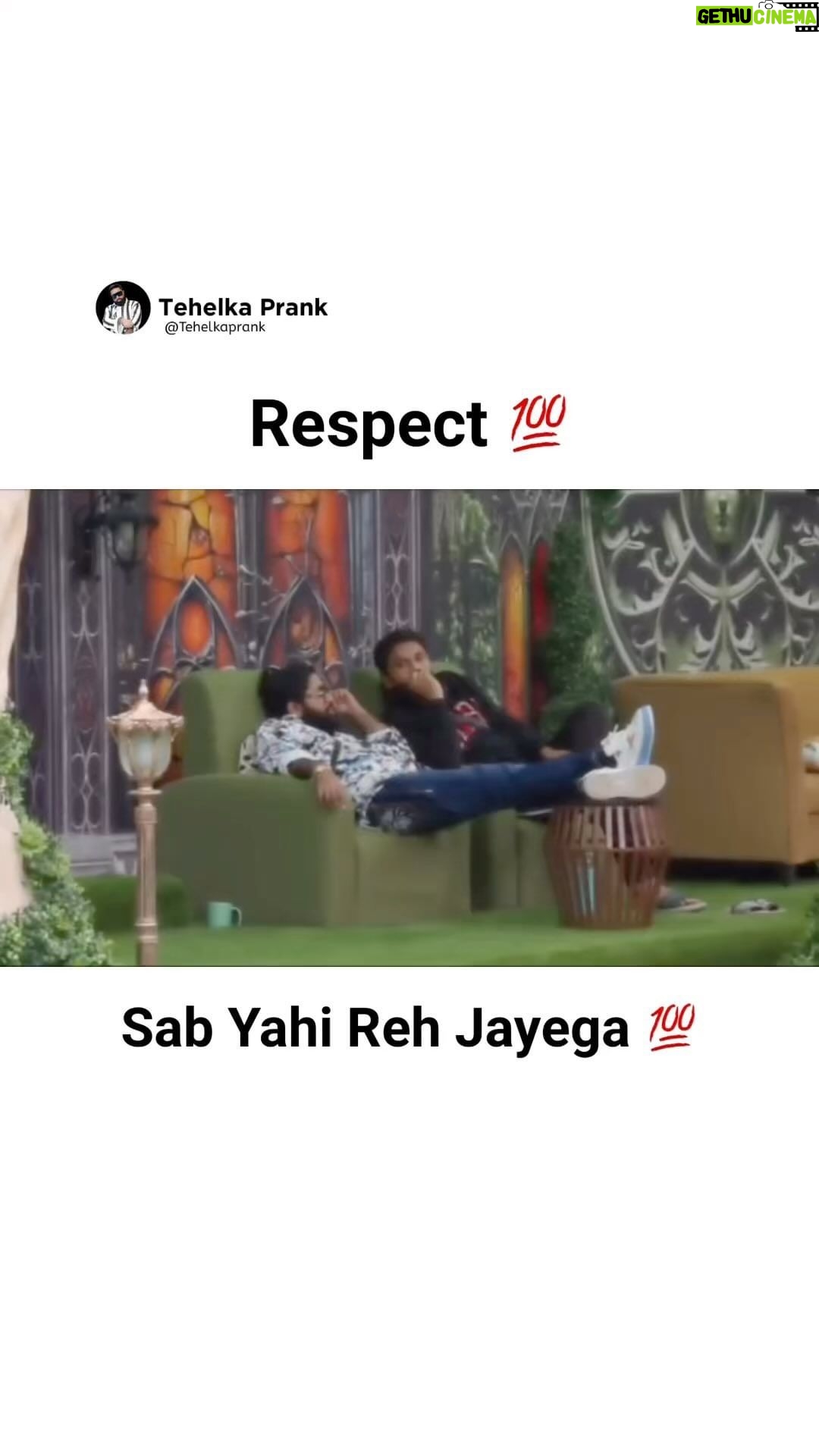 Sunny Arya Instagram - Respect 🫡 #Tehelkaprank #SunnyArya #TehelkaBhai #biggboss17 #jiocinema #biggboss