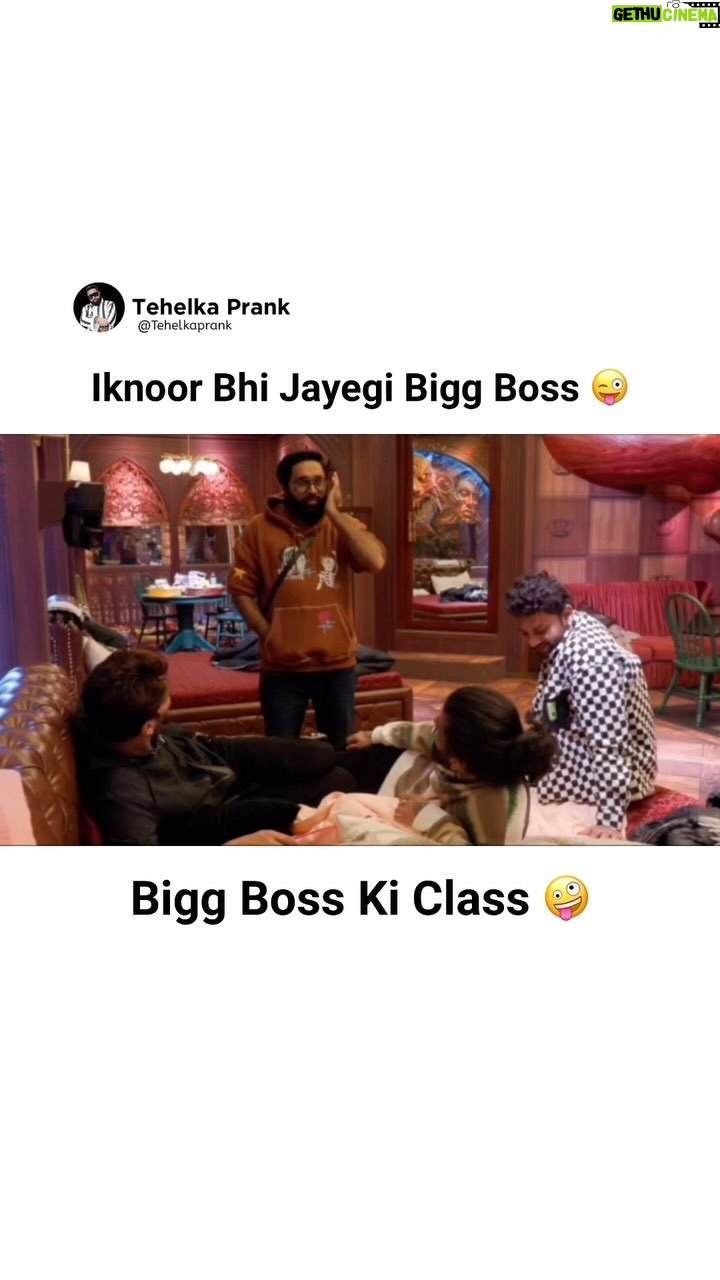 Sunny Arya Instagram - Iknoor bhi jayegi Bigg Boss 🤗 #Tehelkaprank #SunnyArya #TehelkaBhai #biggboss17 #jiocinema #biggboss