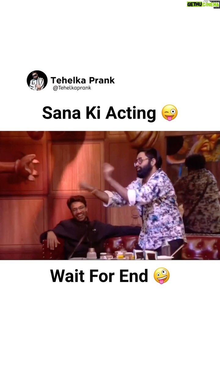 Sunny Arya Instagram - Sana ki acting 🤣 #Tehelkaprank #SunnyArya #TehelkaBhai #biggboss17 #jiocinema #biggboss