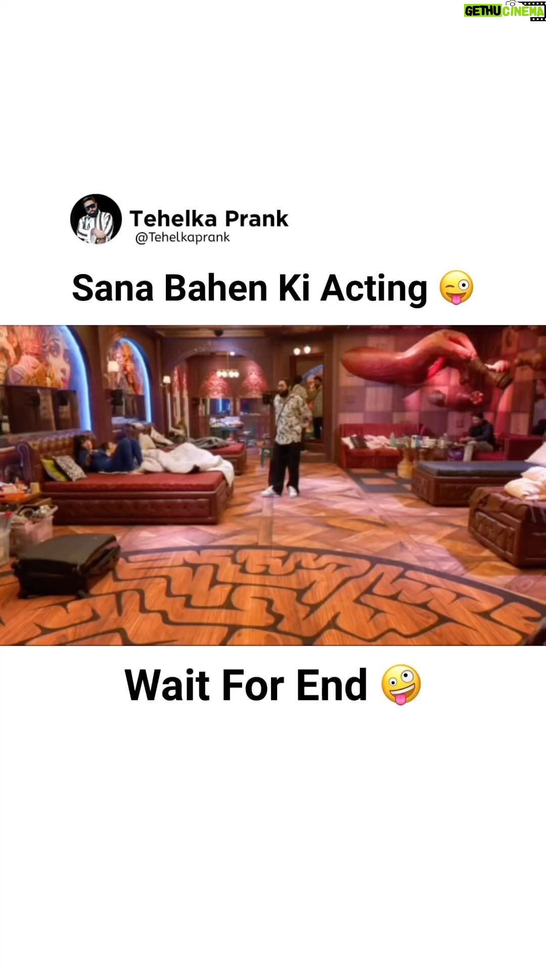 Sunny Arya Instagram - Sana behan ki acting 🎠#Tehelkaprank #SunnyArya #TehelkaBhai #biggboss17 #jiocinema #biggboss