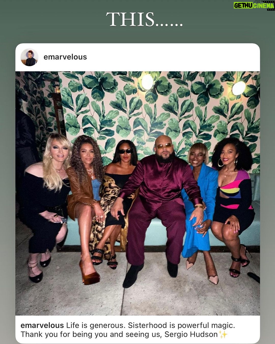 Sunny Hostin Instagram - Thank you @sergiohudson