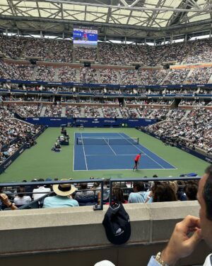 Sunny Hostin Instagram - Happy Birthday sweetheart! A perfect day on 9/5 at the US Open. Coco and Djokovic. And your fave once we got home - Carvel ice cream cake with the chocolate crunchies. Glad you had a great day. Here’s to another year around the sun. And thanks @briarbrad for making the surprise happen.