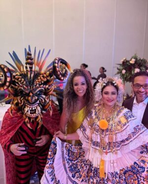 Sunny Hostin Instagram - Nothing like celebrating the young woman who helped us raise our children for almost 7 years while also getting an MBA. Thank you for welcoming us to Panama. Chosen family. What a blessing. Happy Wedding Day Ana & Gilbert. We love you. Oh and yea, Gabriel caught the garter. 🤷🏽‍♀️