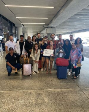Sunny Hostin Instagram - Nothing like celebrating the young woman who helped us raise our children for almost 7 years while also getting an MBA. Thank you for welcoming us to Panama. Chosen family. What a blessing. Happy Wedding Day Ana & Gilbert. We love you. Oh and yea, Gabriel caught the garter. 🤷🏽‍♀️