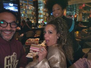 Sunny Hostin Instagram - Thank you @cheesecakefactory ! Not only good for a first date but great for family fun night! @palomahostin12334 @emmanuelhostin. We missed you @gabe._.hostin