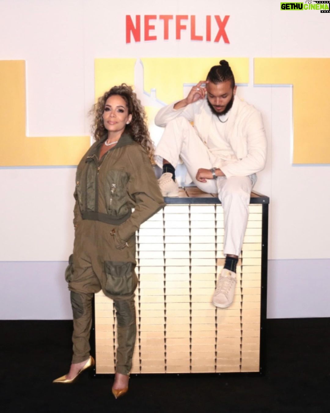 Sunny Hostin Instagram - Went to the premiere of Lift with Kevin Hart, Gugu Mbatha-Raw, Vincent D'Onofrio, Ursula Corbero, Billy Magnussen, Jacob Batalon, Jean Reno and Sam Worthington. Shenanigans with favorite son @gabe._.hostin The film is goooooooooood.