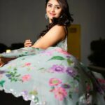 Surabhi Instagram - Floral magic in every twirl 🌸🍃🌼🍃 : : : : : Styled by @impriyankasahajananda ✨️ Outfit @anushareddy.couture ✨️ Accessories @kushalsfashionjewellery ✨️ Captured by 📸 @verendar_photography ✨️ : : : : : : : : : : : : #styledbypriyankasahajananda #surbhi