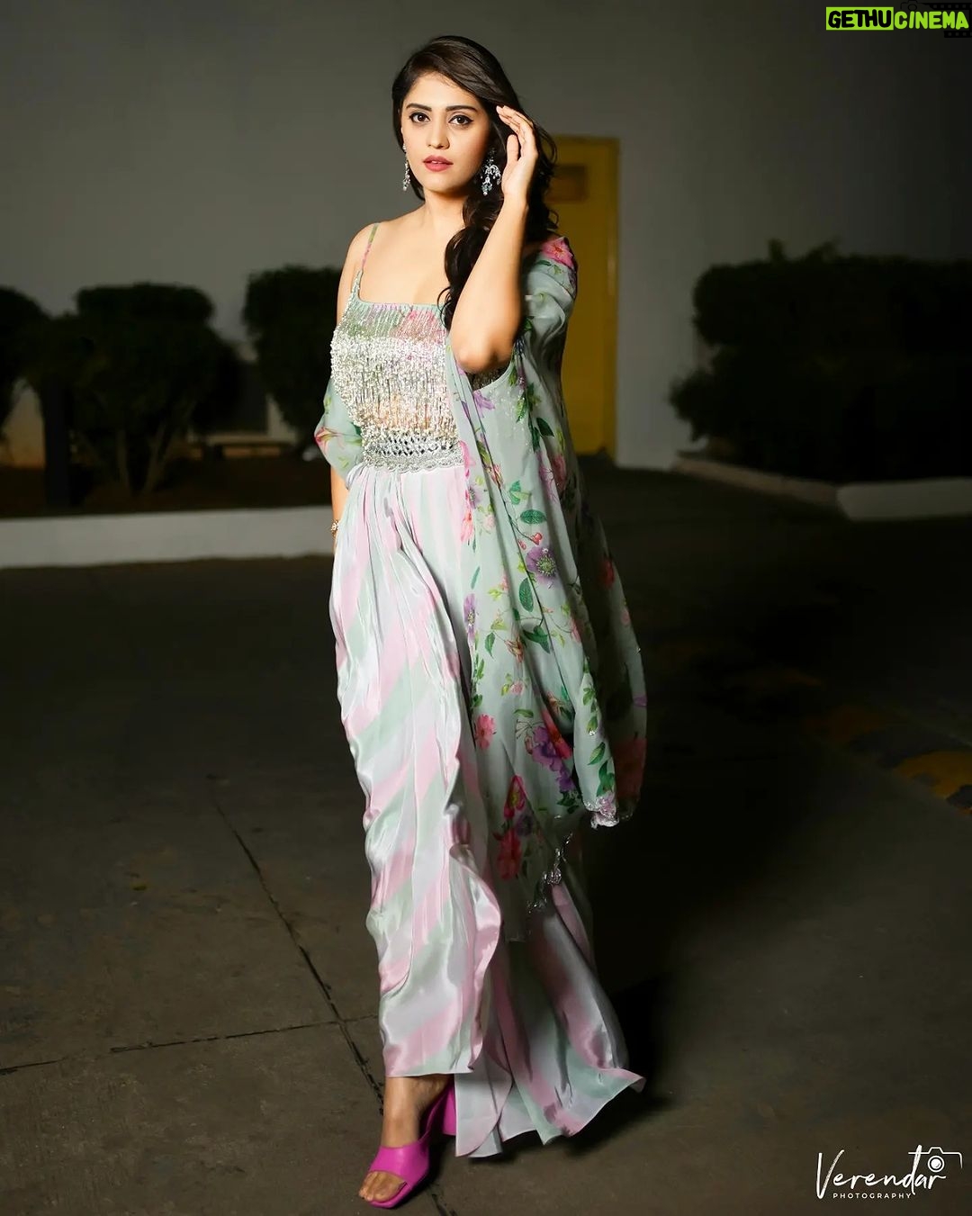 Surabhi Instagram - Floral magic in every twirl 🌸🍃🌼🍃 : : : : : Styled by @impriyankasahajananda ✨️ Outfit @anushareddy.couture ✨️ Accessories @kushalsfashionjewellery ✨️ Captured by 📸 @verendar_photography ✨️ : : : : : : : : : : : : #styledbypriyankasahajananda #surbhi