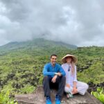 Susan Carland Instagram - A relaxing holiday sitting in front of a currently-steaming volcano that our guide helpfully informed us is due for a once-every-500-year explosion