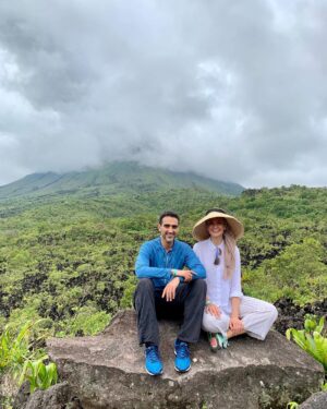 Susan Carland Instagram - A relaxing holiday sitting in front of a currently-steaming volcano that our guide helpfully informed us is due for a once-every-500-year explosion