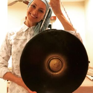 Susan Carland Instagram - Surprise babe, bought an enormous and over-priced gong for the house.