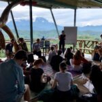 Susan Carland Instagram – Learning in a magical treehouse facing Mt Kinabalu in Borneo!