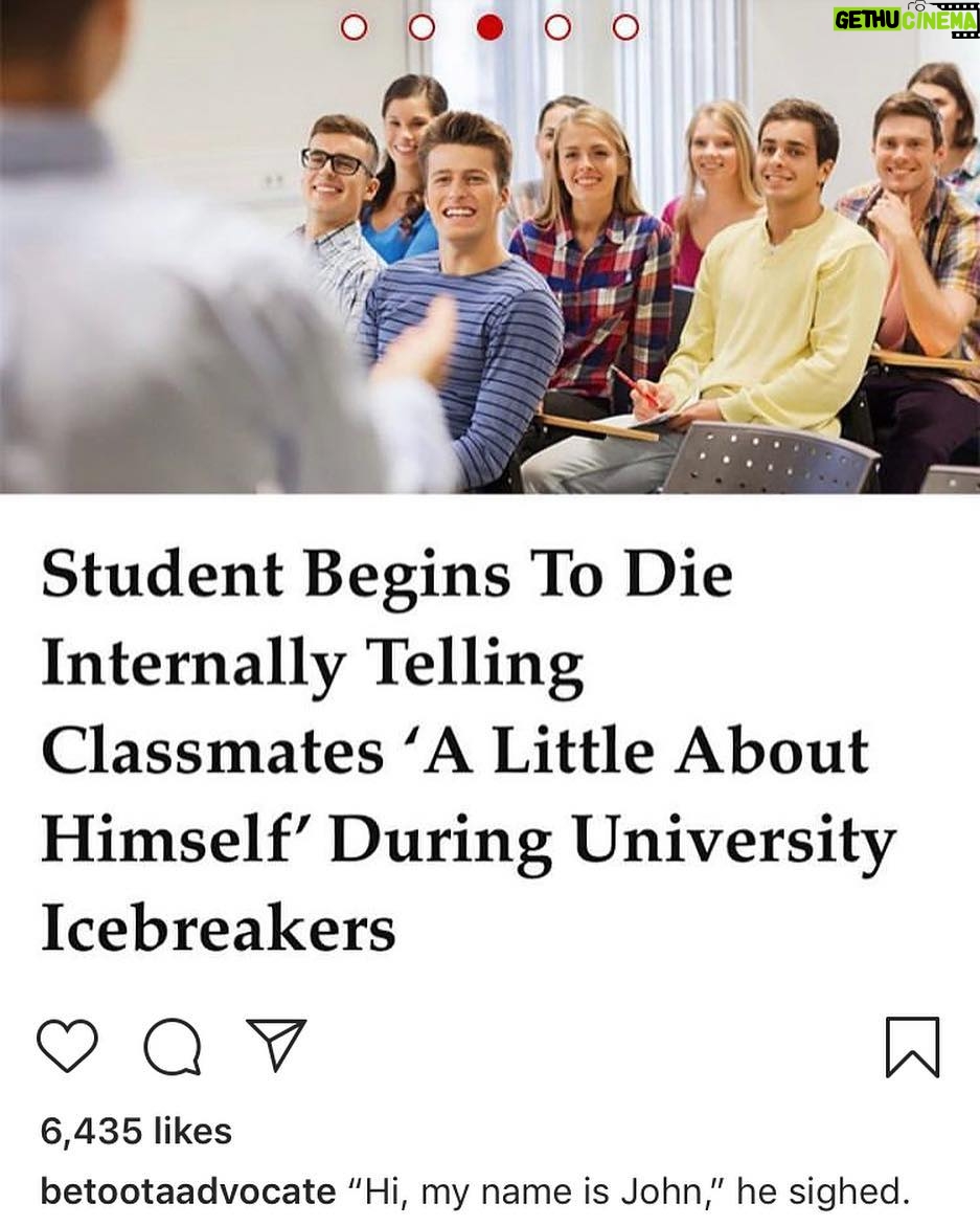 Susan Carland Instagram - Future students: get ready for this torture (if you come to my class having done the readings, I may spare you the horror of icebreakers). Via @betootaadvocate