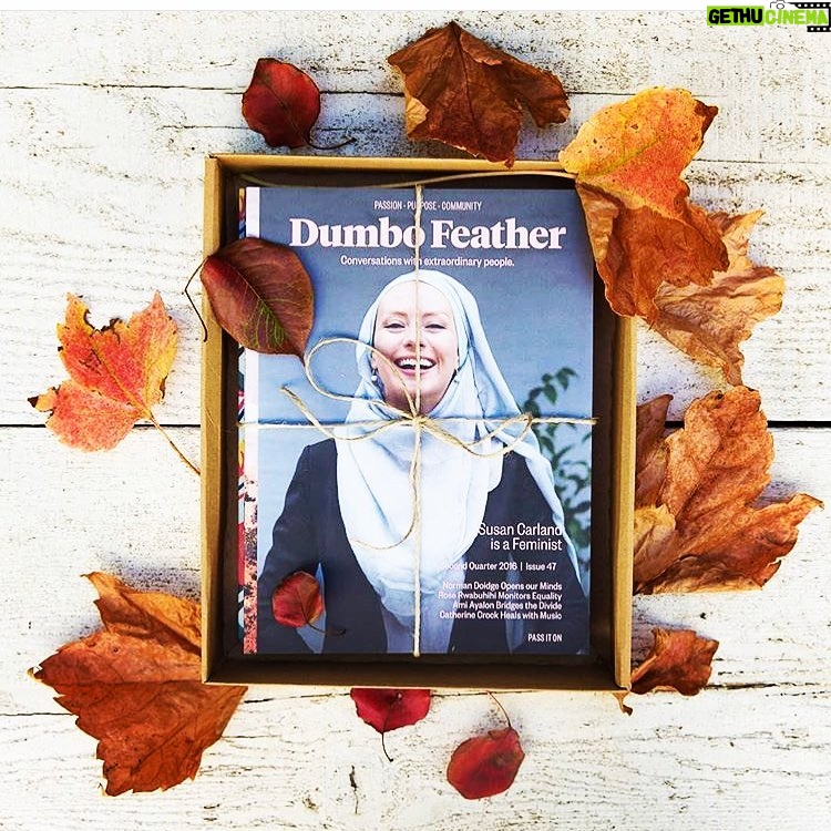 Susan Carland Instagram - This back copy with me is part of the Dumbo Feather Mother’s Day pack, also featuring far more important and interesting people like Gloria Steinem! Buy for mum and worst case scenario, she can use my head as a coaster.
