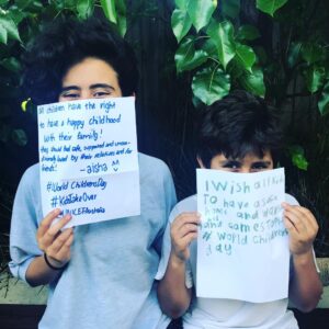 Susan Carland Instagram - My kids have taken over my Instagram account for #WorldChildrensDay with @unicefaustralia ! They wish all kids had happy childhoods, safe homes, warm beds, and games to play. And I think they’re right 😊 #KidsTakeOver #UNICEFAmbassador