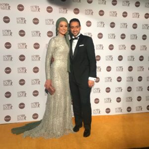 Susan Carland Instagram - #Logies2018 Thank you thank you thank you @aleem.yusuf.couture for the dress, @apsjewellery  for the ring and earrings, @siennabyronbay for breathable polish & @maryannehong for my make up! #HijabisRepresent