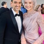 Susan Carland Instagram – Hello from LA! So great to attend the G’day USA gala hosted by the AAA last night, where Waleed was MC! It’s a night that celebrates the relationship between the arts industries in Aus and the US, and one of the highlights of the night was when they brought out piles of Tim Tams to every table. Now friends, I don’t want to alarm anyone but I noticed at the end of the night that someone (can only have been an American, as no Australian would ever) had taken one bite of the Tim Tam and LEFT THE REST ON THE TABLE. This can only be seen as an act of aggression and possibly war from what was once a great ally and I’m sure urgent talks are under way.
ANYWAY. My dress is by none other than @aleemyusufcouture, make up was by @giigiisbeauty and in that last picture? You see me gazing absolutely adoringly at my husband. I know. Too much 🤷‍♀️ Los Angeles, California