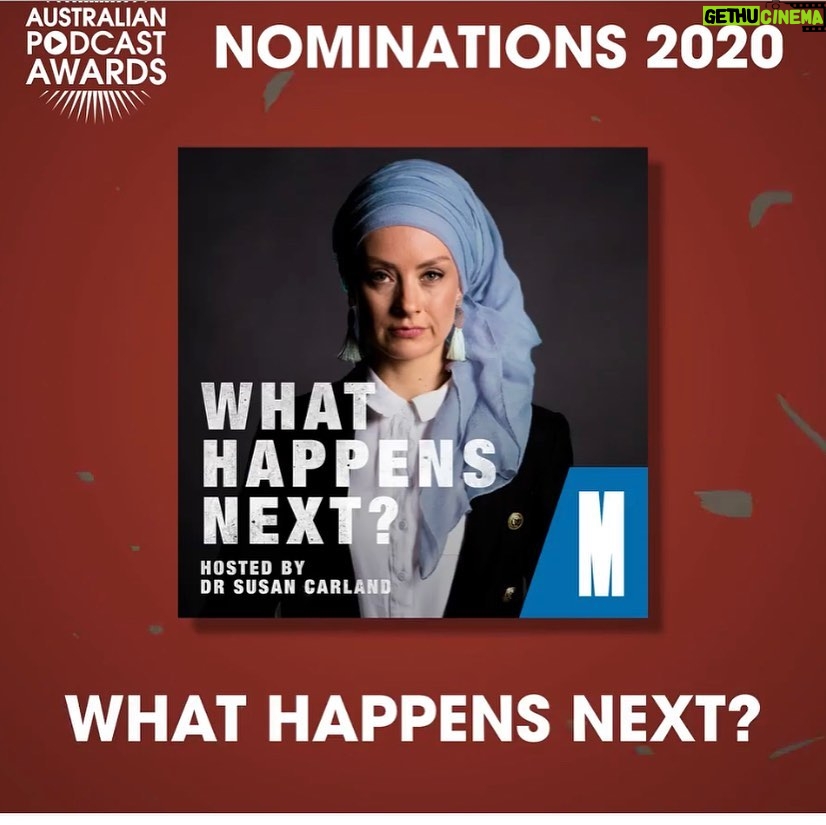 Susan Carland Instagram - YESSSSS WE ARE NOMINATED 🙃 Proof that the What Happens Next podcast is actually alright!