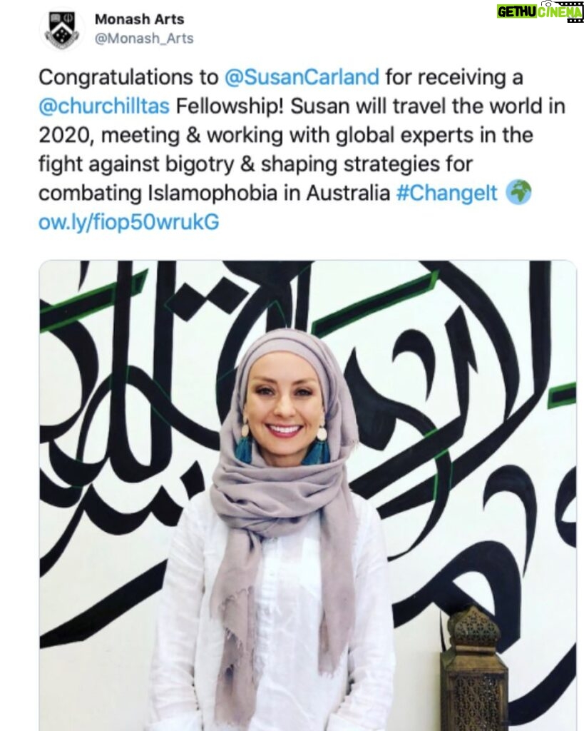 Susan Carland Instagram - Not going to lie, I’m thrilled to get a @churchill_trust fellowship!