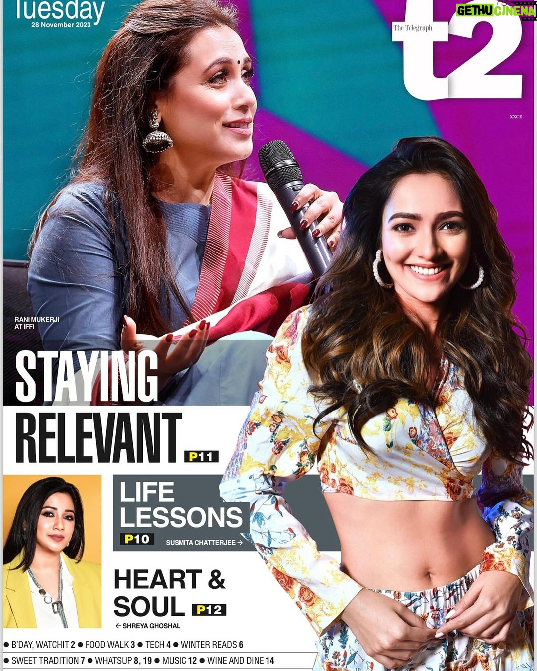 Susmita Chatterjee Instagram - Thank you @t2telegraph @chatarindam ❤️ Manush 🌻 @jeet30 @jeetzfilmworks @grassrootent