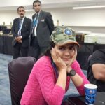 Sweta Singh Instagram - My favourite cap by far! #India #cwc23 #cricket Narendra Modi Stadium - Ahmedabad