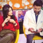 Sweta Singh Instagram - And the World Cup begins! With the coolest, sharpest, most stylish and top of my favourite batter list @sureshraina3 Film city